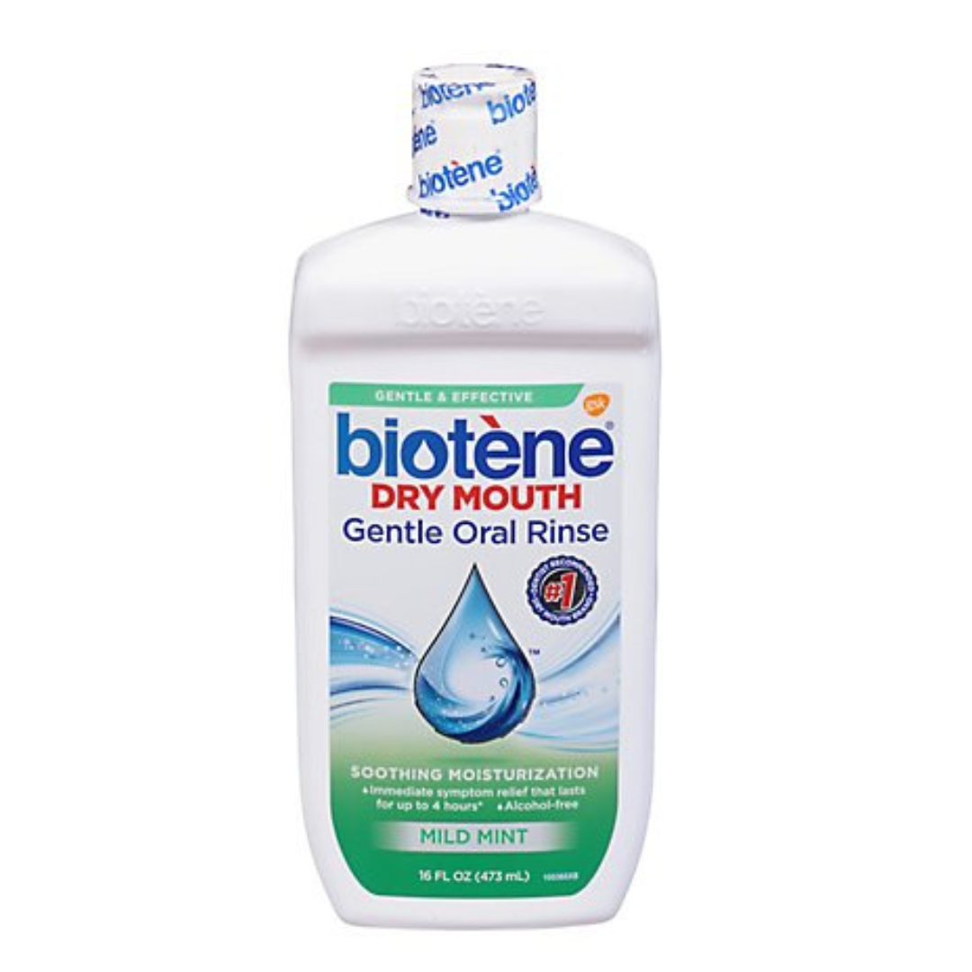 Biotene Dry Mouth Oral Rinse Moisturizing Mouth Wash - Mild Mint - Senior.com Mouth Moisturizers